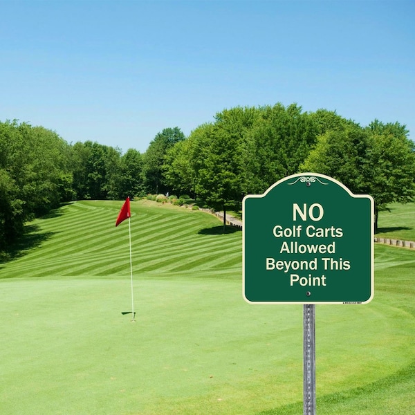 Parking With Arrow Pointing To Top Right, Green & White Aluminum Architectural Sign